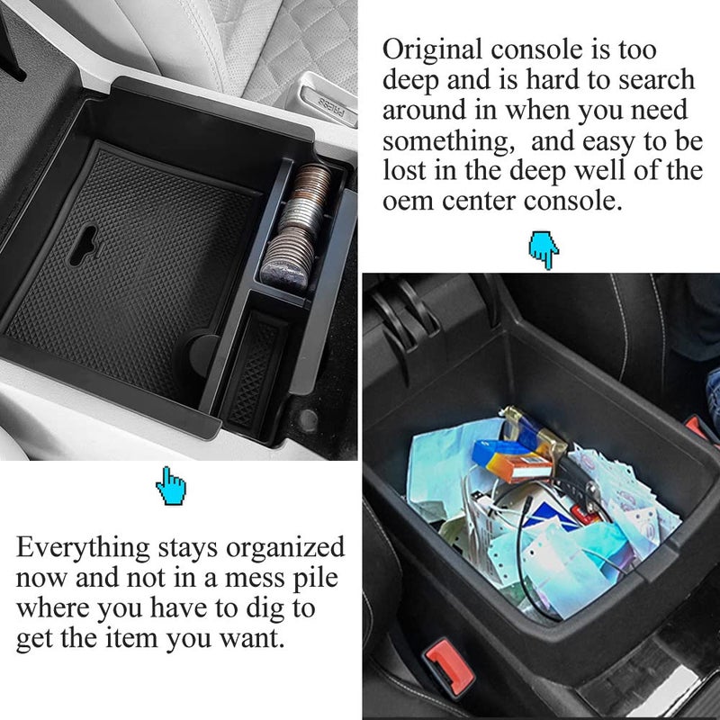 Vesul Center Console Armrest Storage Box Compatible with Nissan Maxima 2016-2023 ABS Tray Insert Organizer Glove Pallet - Image 4